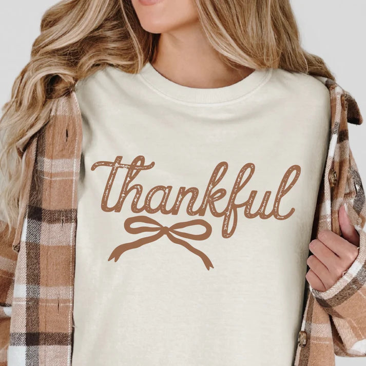 Thankful T-Shirt  Women's Fall Comfort Colors Short Sleeve Tee
