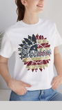 Freedom Sunflower Red, White and Blue T-Shirt