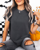 Tis The Season Halloween Long Sleeve Doodle T-Shirt, Comfort Colors Halloween Vibes T-shirt, Halloween Trending Tee