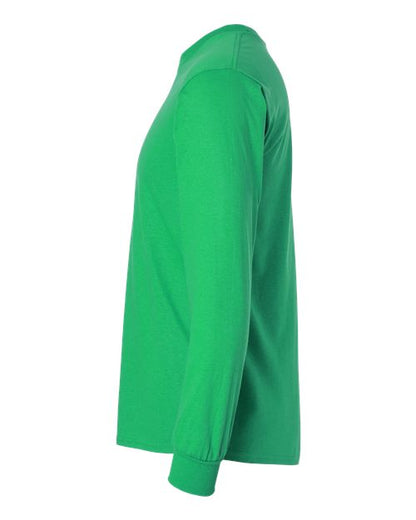 Green Long Sleeve Cotton T-Shirt