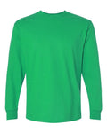 Mens Casual Green Long Sleeve Cotton T-Shirt