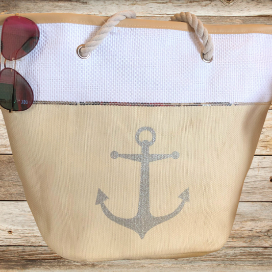 Large Anchor  Canvas Tote Bag