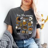 Halloween Short Sleeve Doodle T-Shirt, Comfort Colors Halloween Vibes tshirt, Halloween Trending Tee