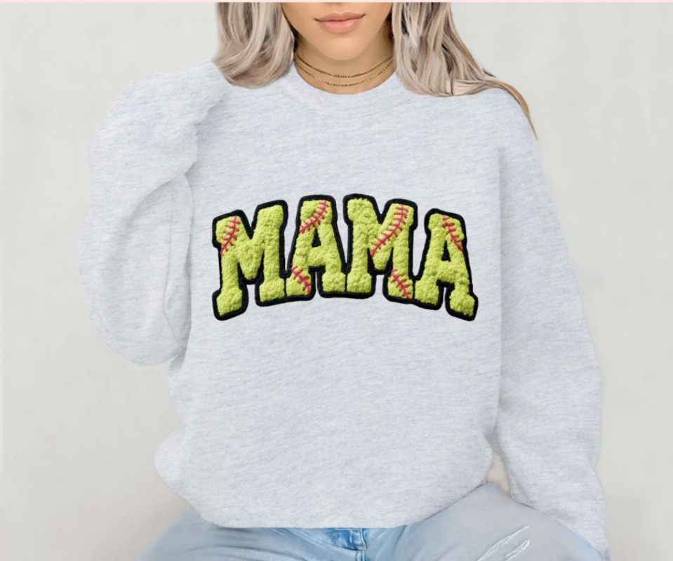 Softball Mama Crewneck Sweatshirt