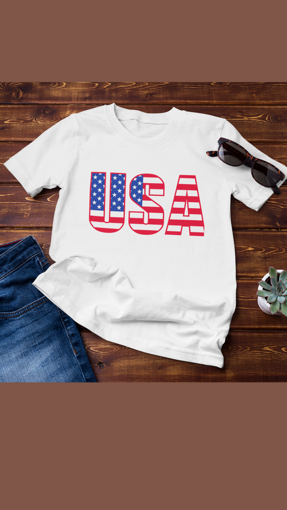 USA Patriotic Graphic Tee