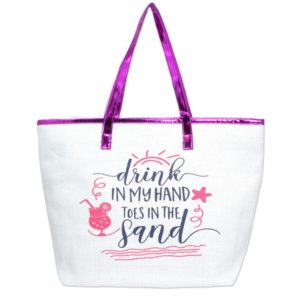 Drink In My Hand Toes In The Sand Tote Bag