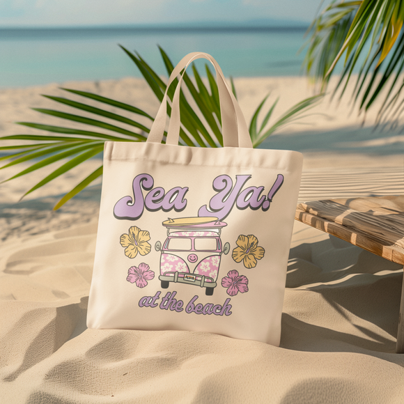 Sea Ya At The Beach Summer Tote Bag!