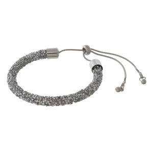 Fashionable Adjustable bracelet with druzy style stones.