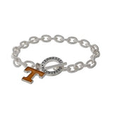 University of Tennessee toggle bracelet with logo charm