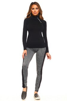 Curve Hugging Sporty Black Pullover Jacket