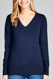 Soft Long Sleeve V-Neck Sweater