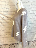Super Soft Grey V-Neck Loose Fit Sweater