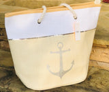 Large Anchor  Canvas Tote Bag