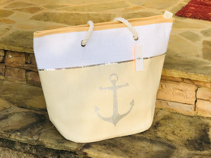 Large Anchor  Canvas Tote Bag